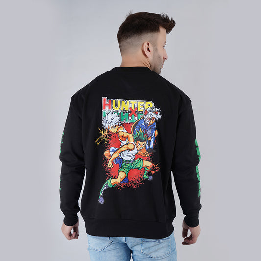 Full Sleeve Hunter Printed Oversize Sweatshirt image 1