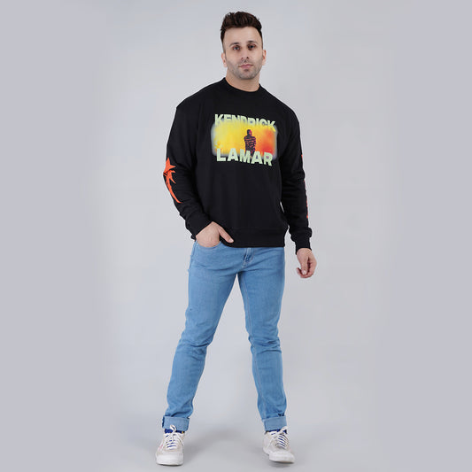Mens Oversize Black Sweatshirt image 1
