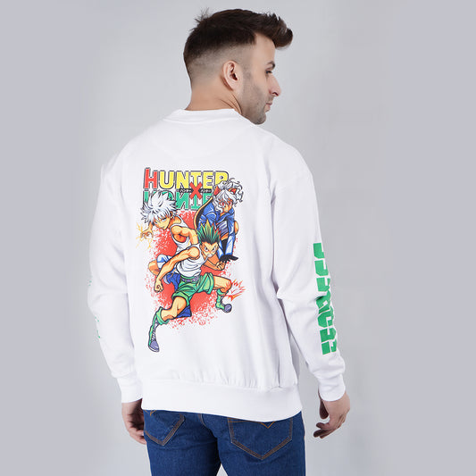Oversize Pullover SweatShirt White Printed image 1