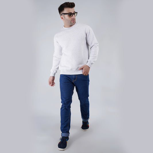 White Oversize Sweatshirt Mens image 1