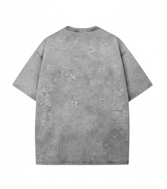 Tanjiro Acid Wash Oversized T-Shirt