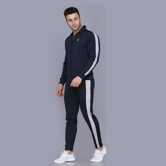 Men’s Track Suit Set Navy & Gray Track Suit image 1