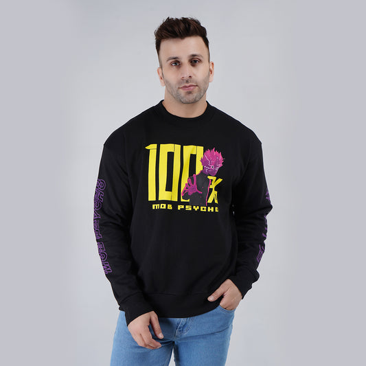 Printed Oversize Sweatshirt Full Sleeve image 1