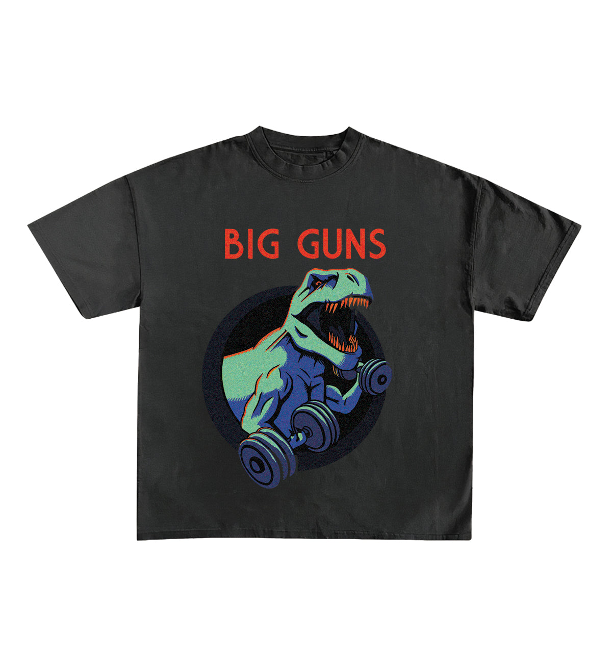 Big Guns Designed Oversized Tee - L, Black image