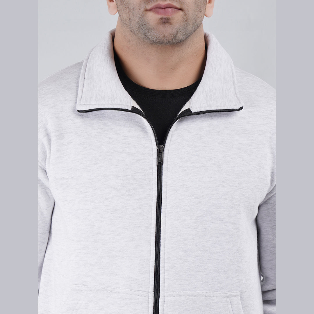 Full Sleeve Zipper Jacket White image 6