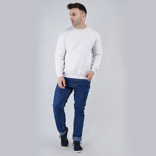 White Oversize Sweatshirt Mens image 0