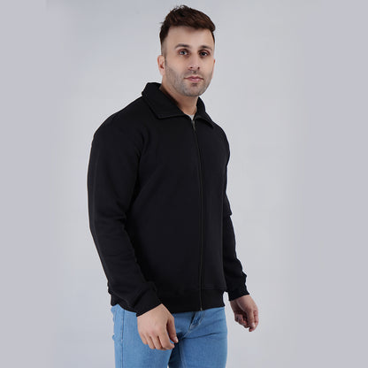 Mens Zipper Jacket Black image 4