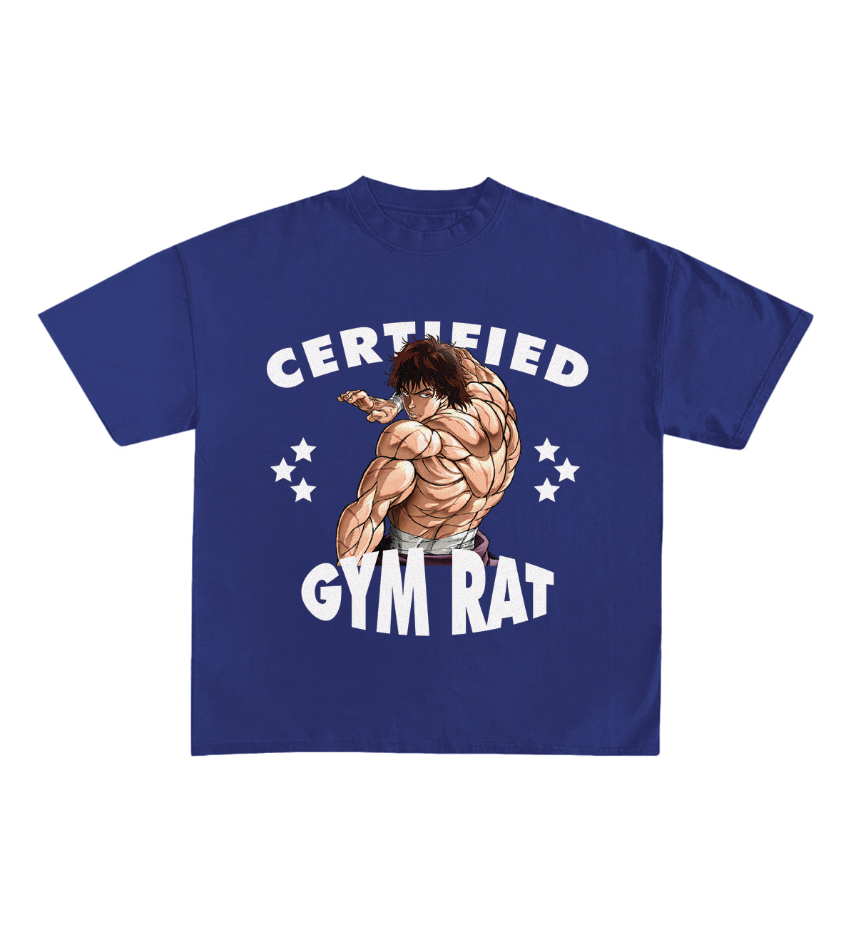 Certified Gym Rat Baki Designed Oversized Tee image 3