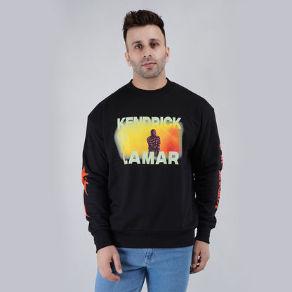 Mens Oversize Black Sweatshirt image 4