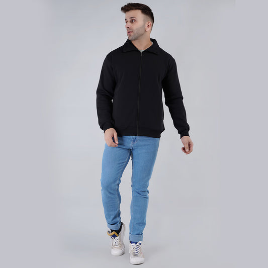 Mens Zipper Jacket Black image 1