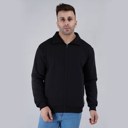 Mens Zipper Jacket Black image 6