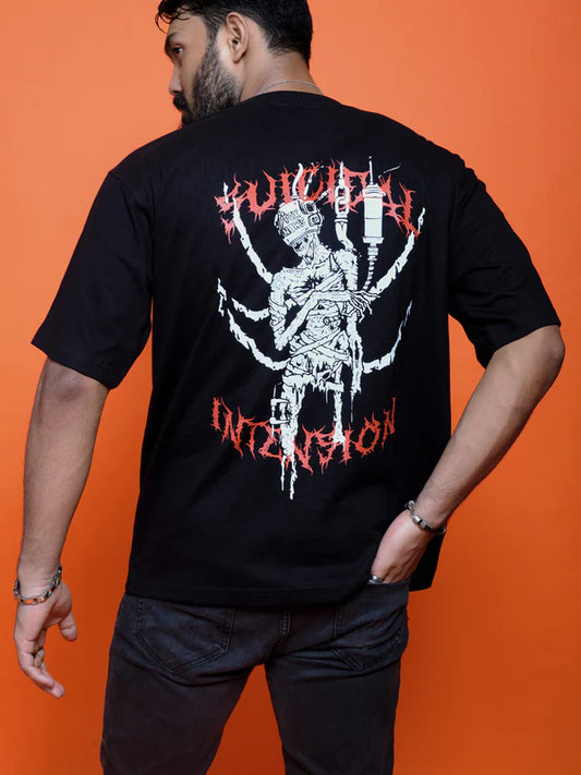 METAL DESIGNED OVERSIZED TEE