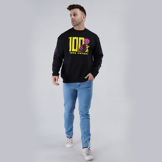 Printed Oversize Sweatshirt Full Sleeve image 0