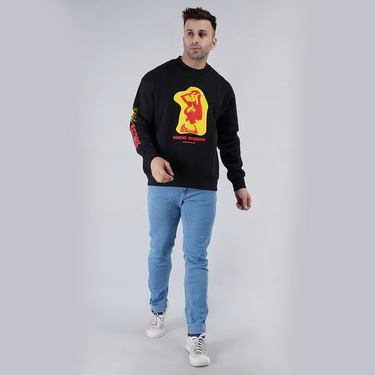 Black Full Sleeve Oversize Sweatshirt image 0