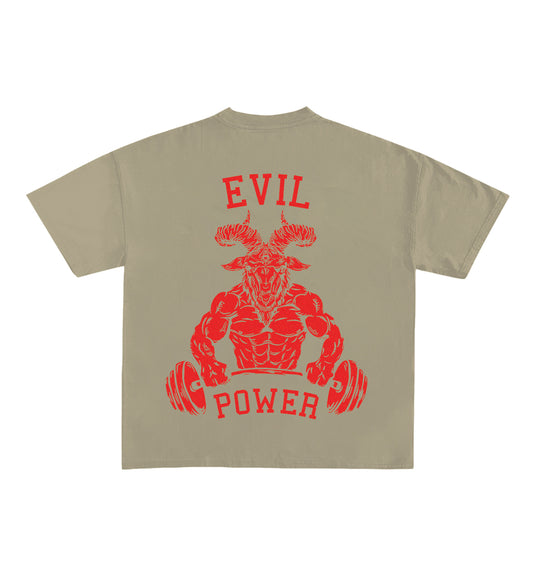 Evil Power Designed Oversized Tee image 1