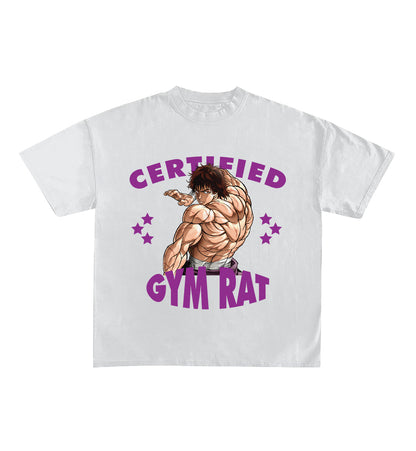 Certified Gym Rat Baki Designed Oversized Tee image 2