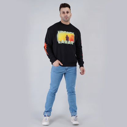 Mens Oversize Black Sweatshirt image 0