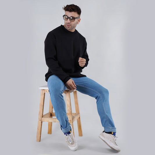 Mens Oversize Sweatshirt Black image 1