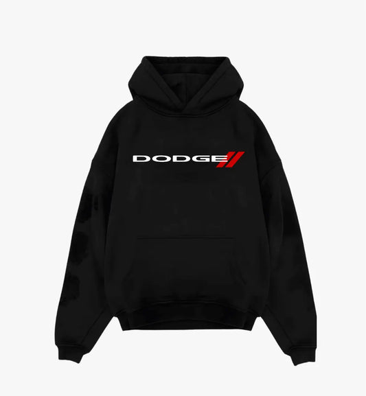 The Challenger Black oversized hoodie