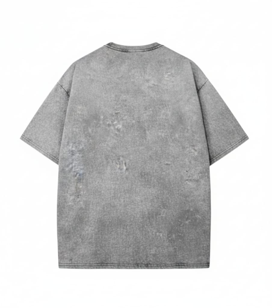 Toji Fushiguro Acid Wash  Oversized T-Shir