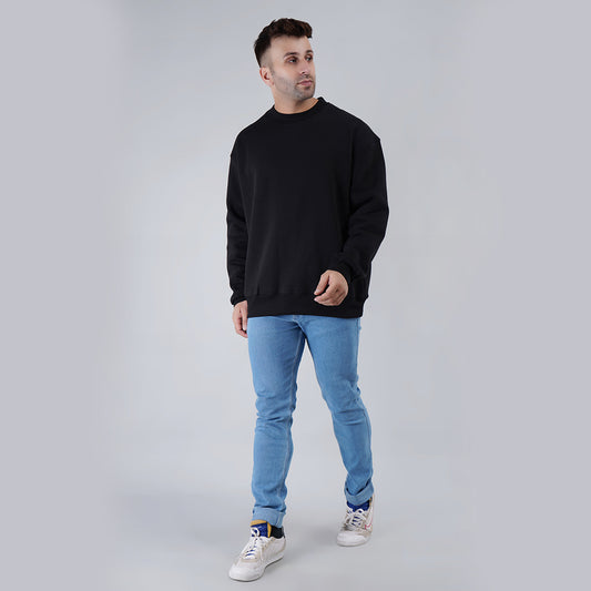 Mens Oversize Sweatshirt Black image 0