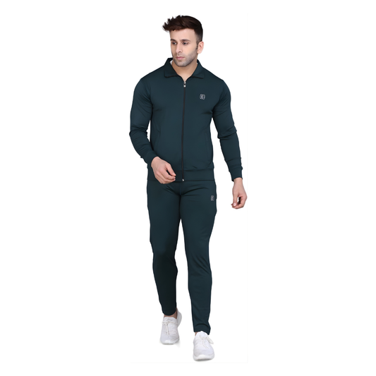 Men’s Track Suit Set Bottle Green Track Suit image 0
