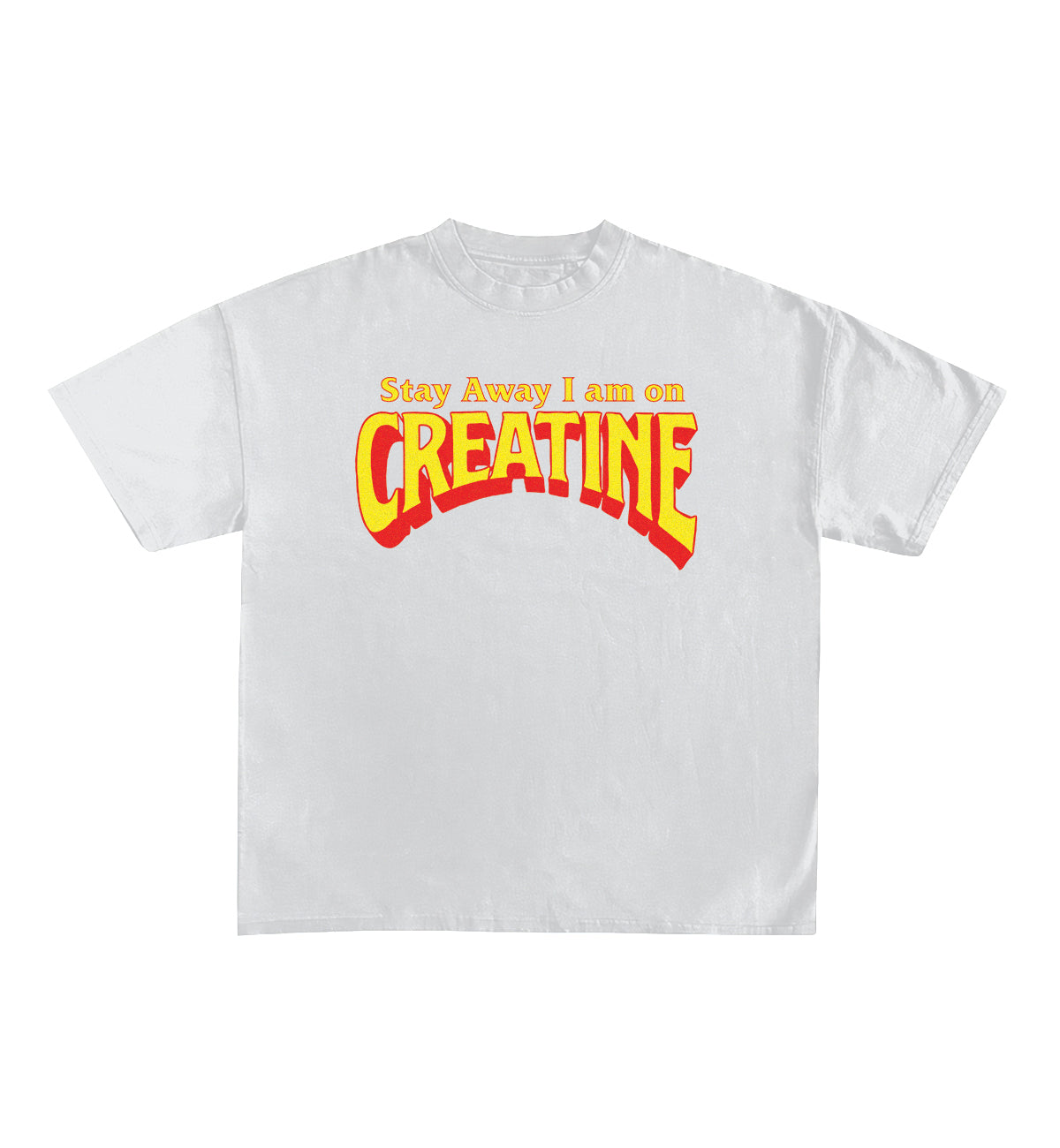 Creatine Designed Oversized Tee - XL, White image