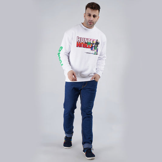 Oversize Pullover SweatShirt White Printed image 0