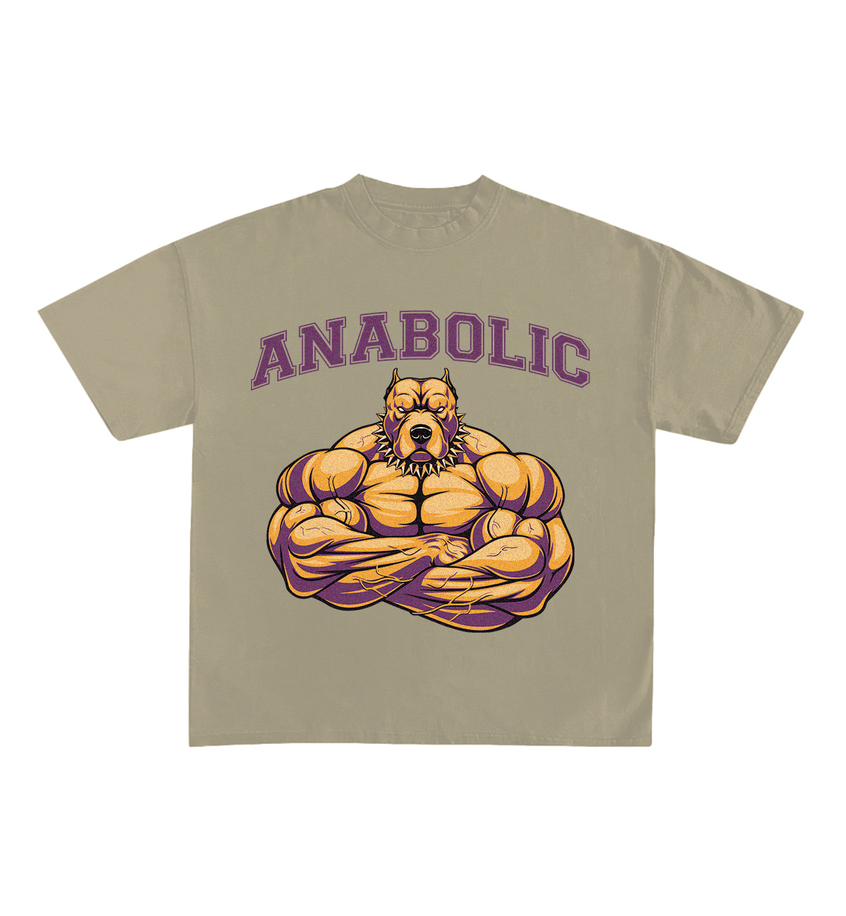 Anabolic Designed Oversized Tee - S, Beige image