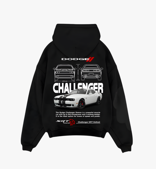 The Challenger Black oversized hoodie image 0