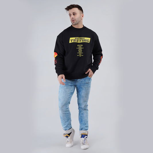 Typography Printed Oversize Sweatshirt image 0