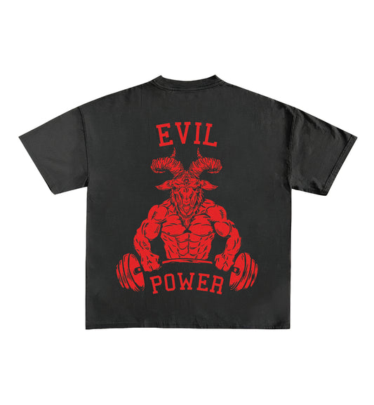 Evil Power Designed Oversized Tee image 0