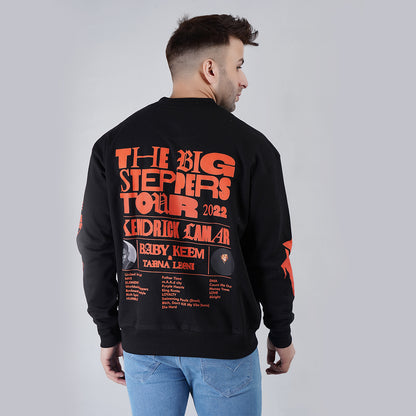 Mens Oversize Black Sweatshirt image 7