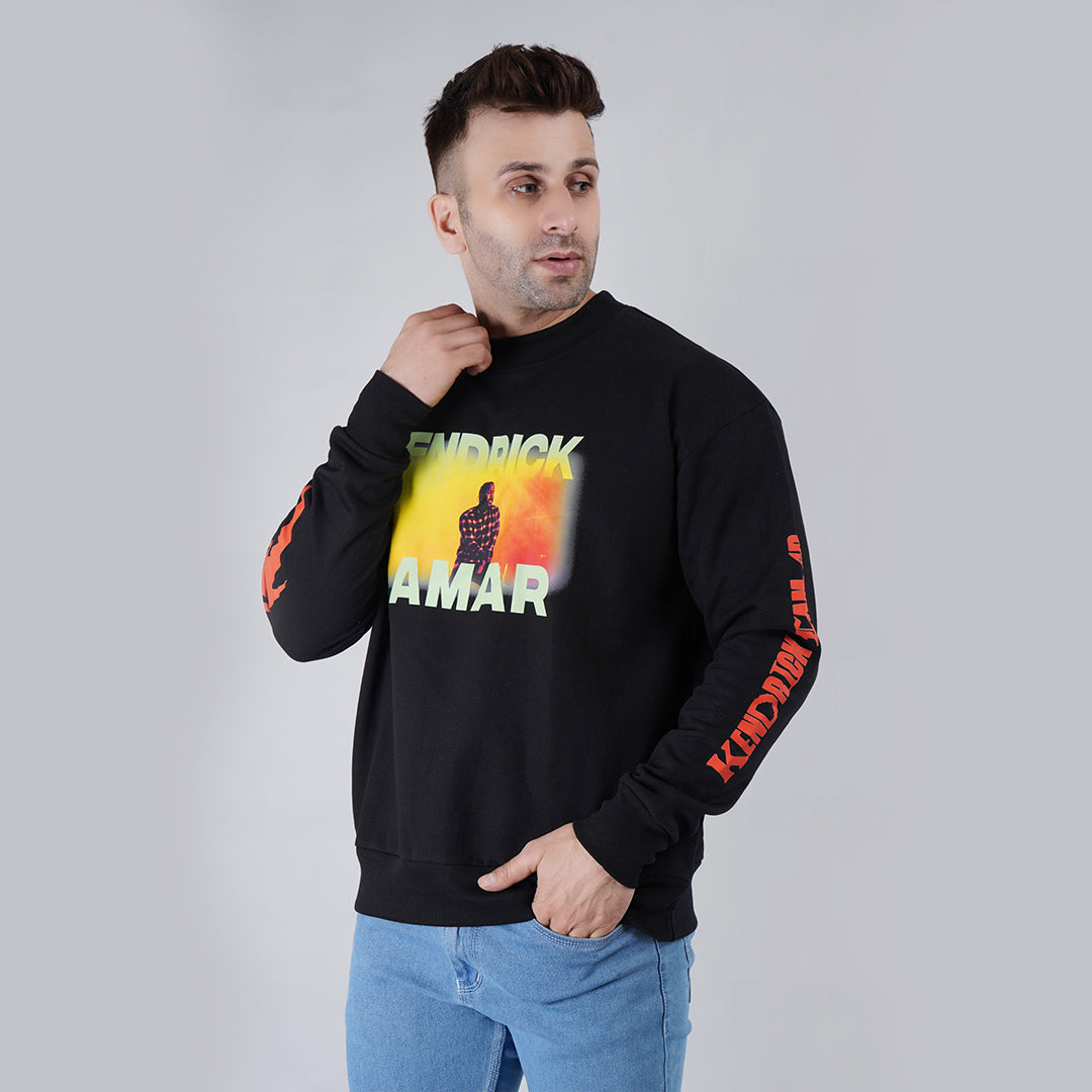 Mens Oversize Black Sweatshirt image 3