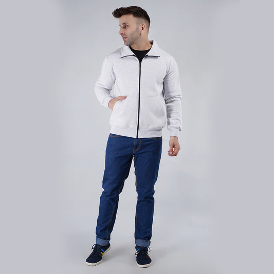 Full Sleeve Zipper Jacket White image 0